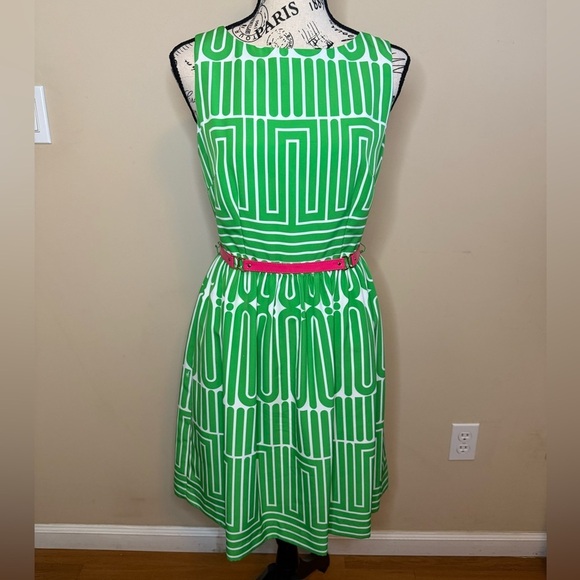 Trina Turk Green and Pink Dress - Picture 2 of 6